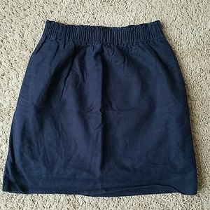 J. Crew Navy Sidewalk Skirt Sz. 0